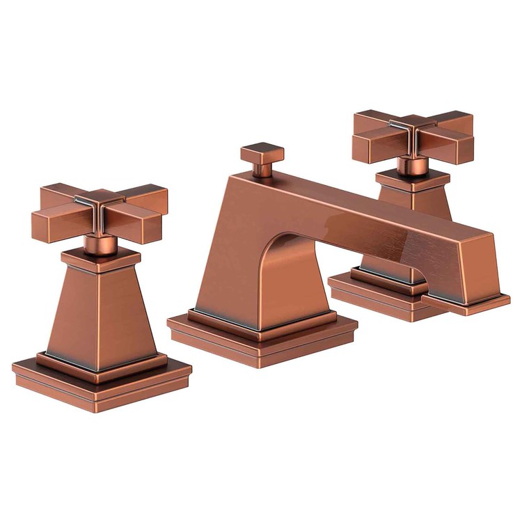 Lavatory Faucet Malvina Widespread 8 to 20 Inch Spread 2 Cross ADA Stainless Steel PVD 1.2 Gallons per Minute Brass Spout Height 2 Inch - Frankwebs