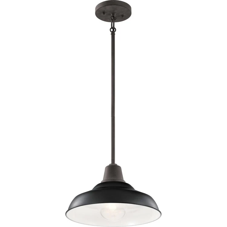 Pier Single-Light Outdoor Pendant/Semi-Flush Mount Ceiling Fixture - Frankwebs