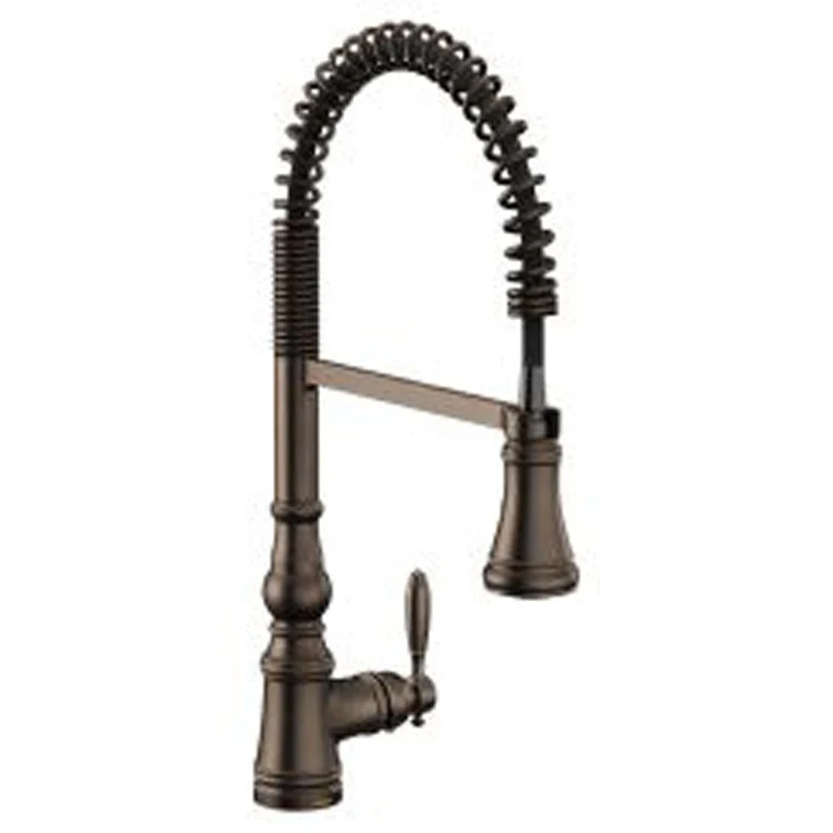 Kitchen Faucet Weymouth Spigot 1 Lever ADA Brushed Gold Pull Down - Frankwebs