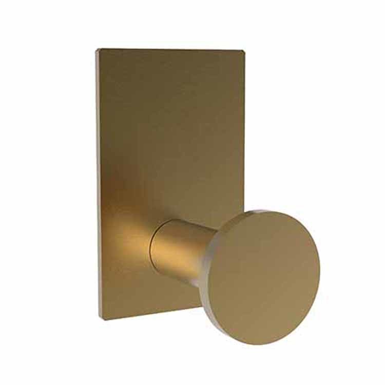 Robe Hook Metro Single Stainless Steel PVD 3-1/2 Inch 2-2/7 Inch Wall Mount Brass - Frankwebs