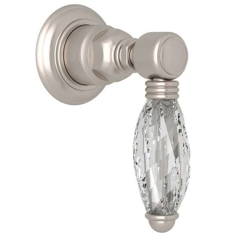 Volume Control Trim Country 4 Port Dedicated Diverter 1 Swarovski Crystal Lever Satin Nickel - Frankwebs