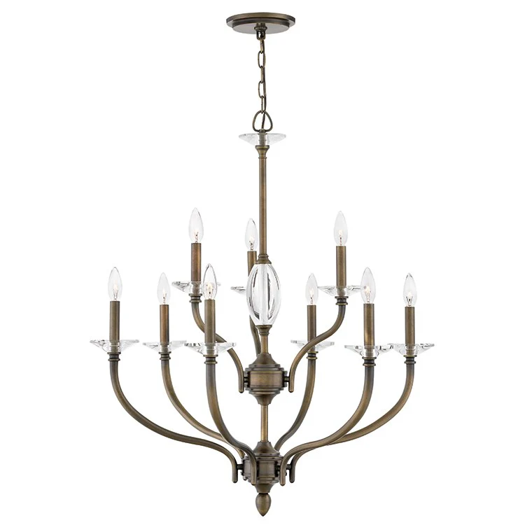 Surrey Nine-Light Two-Tier Chandelier - Frankwebs