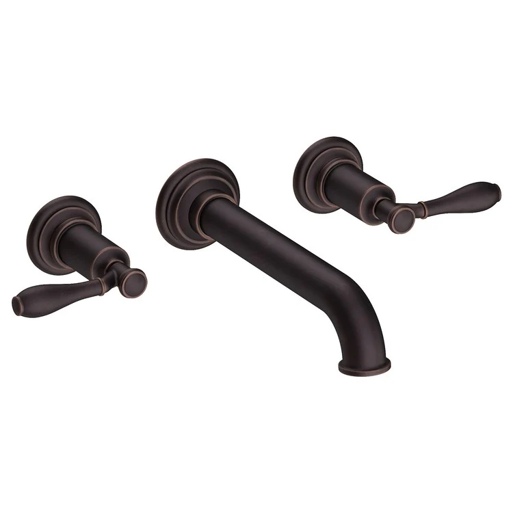 Ithaca Two Handle Wall-Mount Bathroom Faucet - Oil Rubbed Bronze - Frankwebs