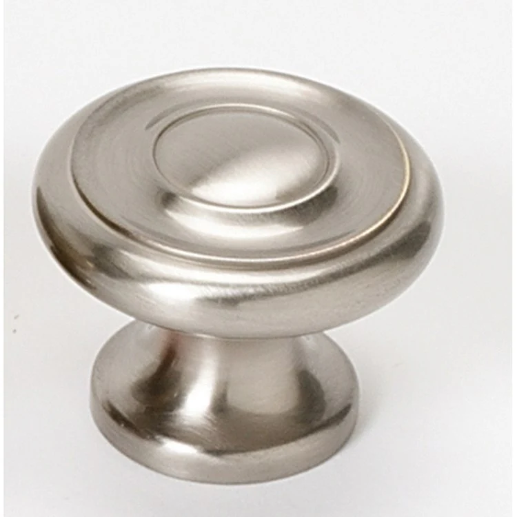 Knob II Collection Round Unlacquered Brass Brass 1 Inch 7/8 Inch 11/16 Inch - Frankwebs