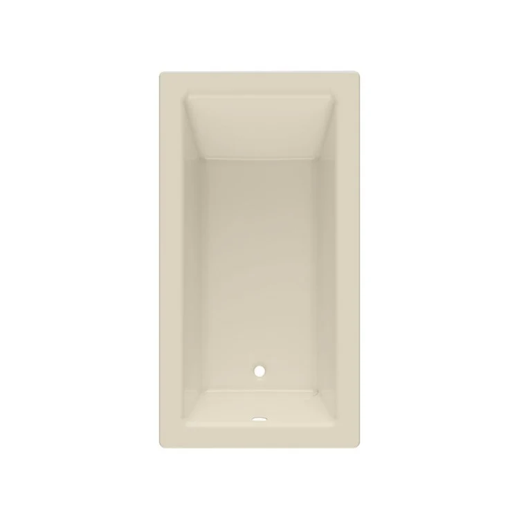 Soaking Tub Island Left Drain Almond Rectangle 60 Gallons 60 x 32 x 19 Inch - Frankwebs