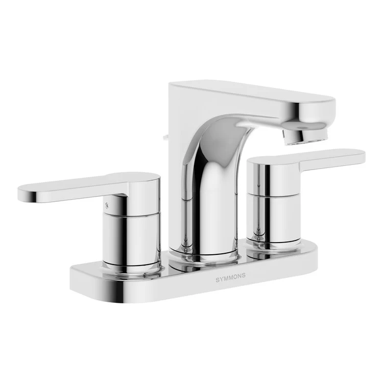 Lavatory Faucet Identity Centerset 4 Inch Spread 2 Lever ADA Polished Chrome 1.5 Gallons per Minute Metal Pop Up - Frankwebs