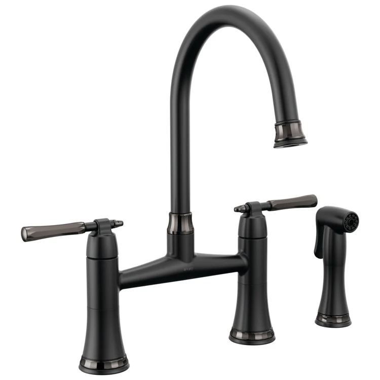 Kitchen Faucet Tulham 8 Inch Spread 2 Lever ADA Brilliance Stainless 1.8 Gallons per Minute - Frankwebs