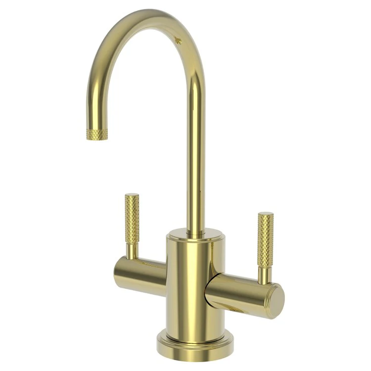 Water Dispenser Muncy Hot and Cold 2 Lever Gooseneck French Gold PVD - Frankwebs