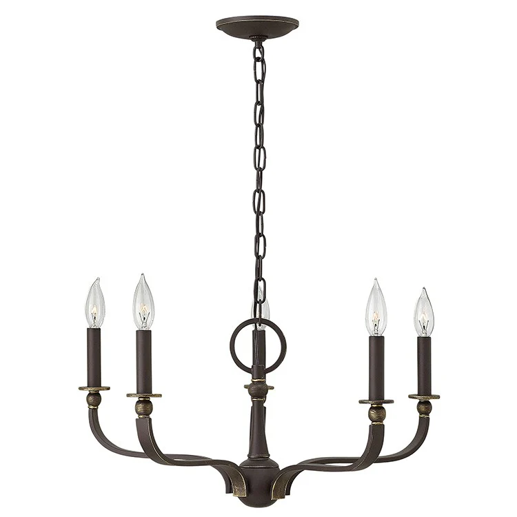 Rutherford Five-Light Single-Tier Chandelier - Frankwebs