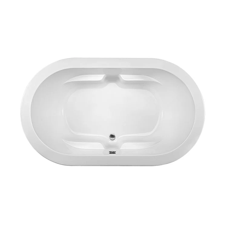 Air Tub New Yorker 1 72 x 42 Inch Drop-In Air Massage Center White Oval Acrylic 101 Gallons 22-1/2 Inch - Frankwebs