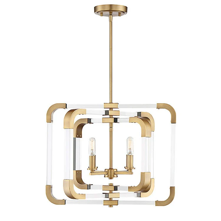Rotterdam Four-Light Convertible Semi-Flush Mount Ceiling Fixture - Frankwebs