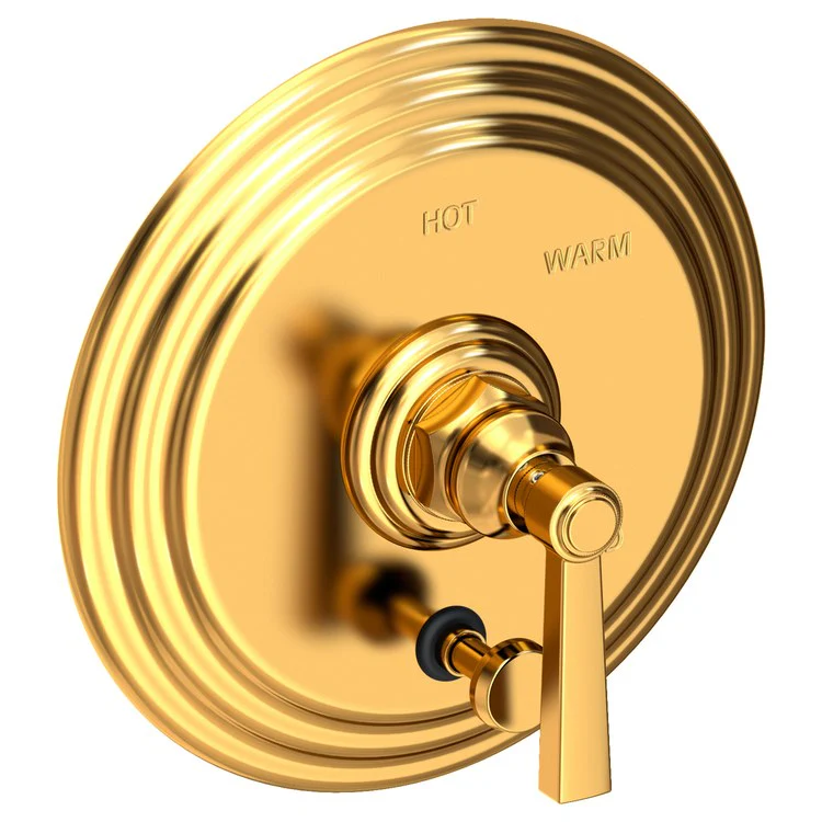 Astor Pressure Balance Tub/Shower Valve Trim Only with Lever Handle - Satin Brass PVD - Frankwebs