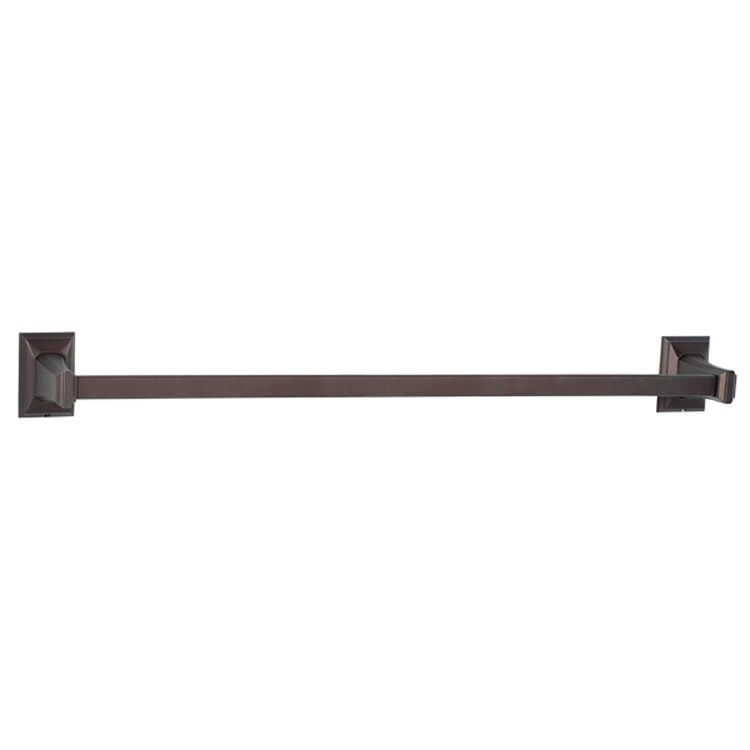 Towel Bar Geometric Bath 24 Inch Unlacquered Brass 3-1/4 Inch - Frankwebs