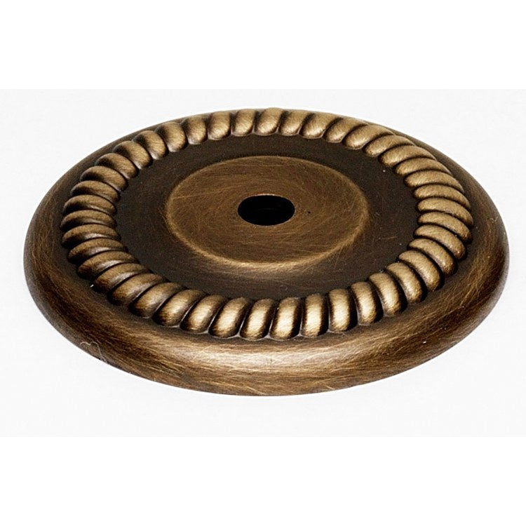 Backplate Rope 1-1/2 Inch Antique English Matte Brass for A812-38 - Frankwebs