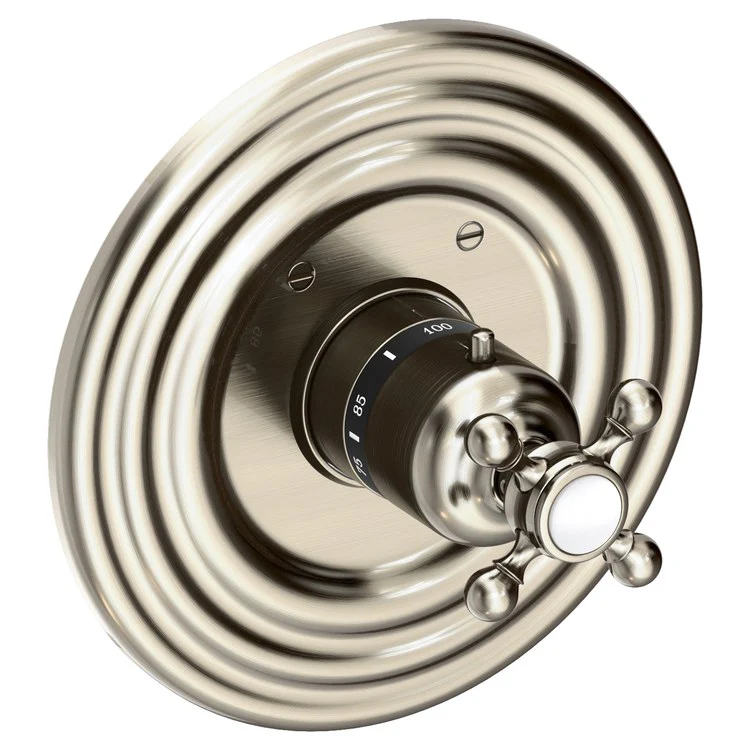 Astor Round Thermostatic Valve Trim with Cross Handle - Frankwebs