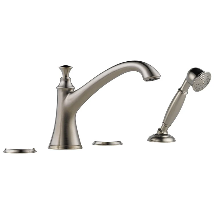 Baliza Two Handle Roman Tub Faucet with Handshower without Handles - Frankwebs