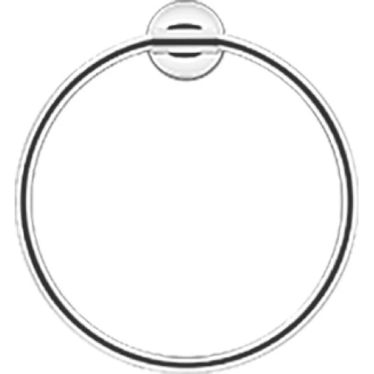Towel Ring Starck T Round Black Matte 3 Inch Extension 8-1/4 Inch - Frankwebs