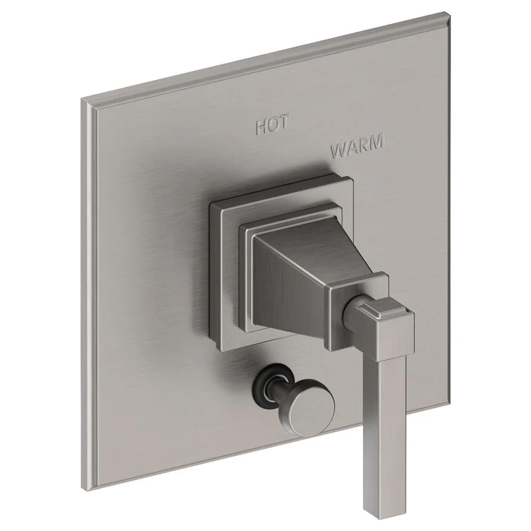 Pressure Balance Valve Trim Malvina Square with Diverter 1 Lever Antique Copper ADA Depth 4 Inch - Frankwebs