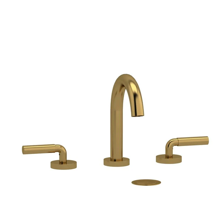 Lavatory Faucet Riu Widespread 8 Inch Spread 2 Lever ADA Polished Nickel 1.2 Gallons per Minute - Frankwebs