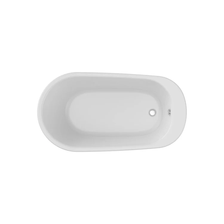 Freestanding Tub Sax 60 x 32 x 24-7/8 Inch 2 Piece End Drain Black Oval - Frankwebs