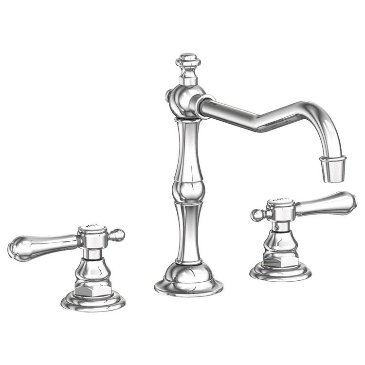 Kitchen Faucet Chesterfield 8 Inch Spread 2 Lever ADA Satin Nickel PVD Spout Height 5-13/16 Inch Spout Reach 9-1/2 Inch 1.8 Gallons per Minute - Frankwebs
