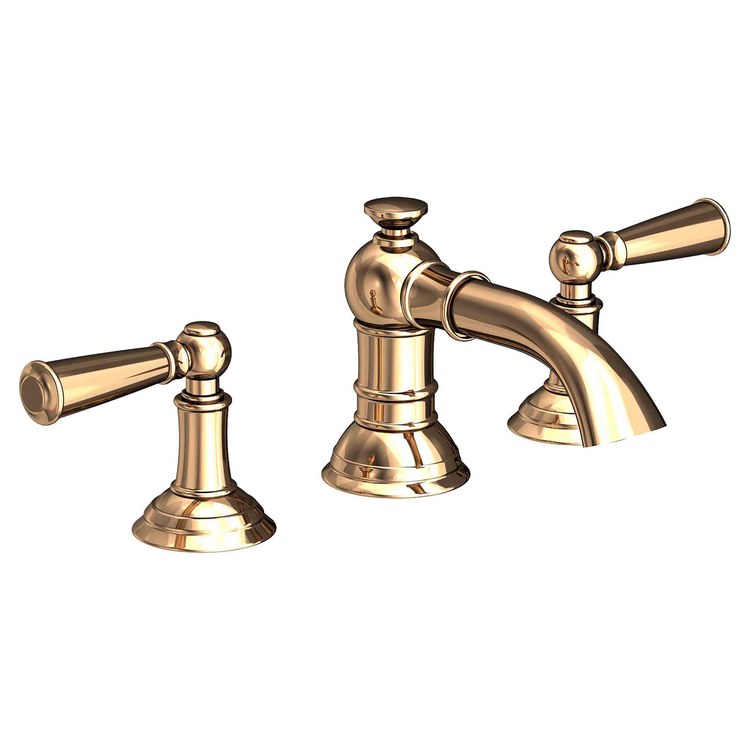 Lavatory Faucet Aylesbury Widespread 8 to 20 Inch Spread 2 Lever ADA White 1.2 Gallons per Minute Brass Spout Height 1-13/16 Inch - Frankwebs