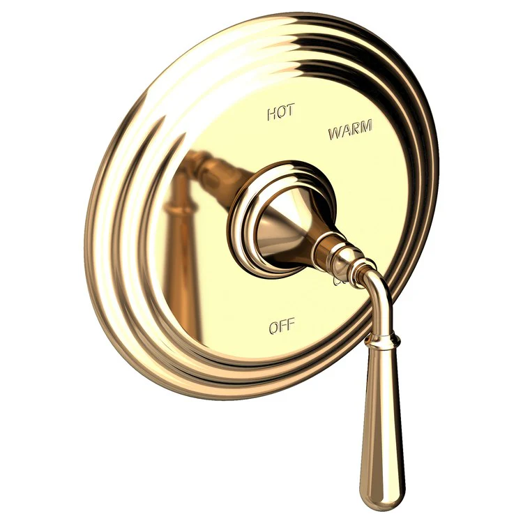 Pressure Balance Valve Trim Bevelle Round 1 Lever Matte White ADA Depth 4-6/7 Inch - Frankwebs