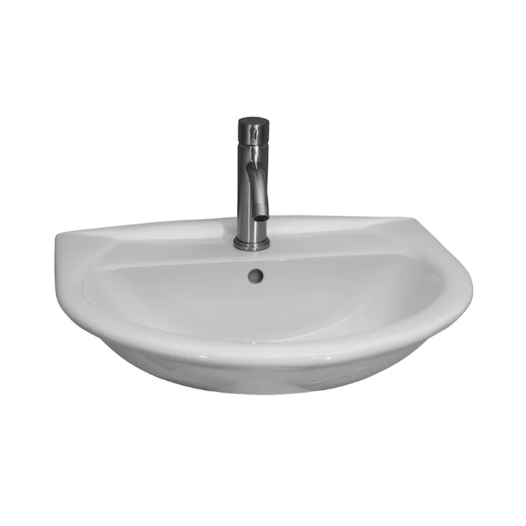 Lavatory Sink Karla 650 Wall Hung 25-5/8 Inch White - Frankwebs