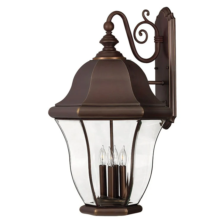 Monticello Four-Light Extra-Large Wall-Mount Lantern - Frankwebs