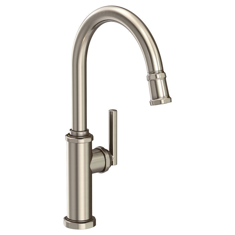 Kitchen Faucet Heaney 1 Lever ADA Matte White Pull Down Spout Height 10-3/4 Inch 1.8 Gallons per Minute - Frankwebs