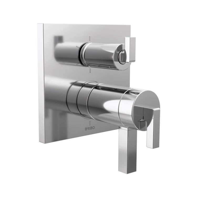 Thermostatic Trim Frank Lloyd Wright with 6 Function Integrated Diverter Trim Less Handle Brilliance Polished Nickel ADA 7.2 Gallons per Minute Zinc - Frankwebs