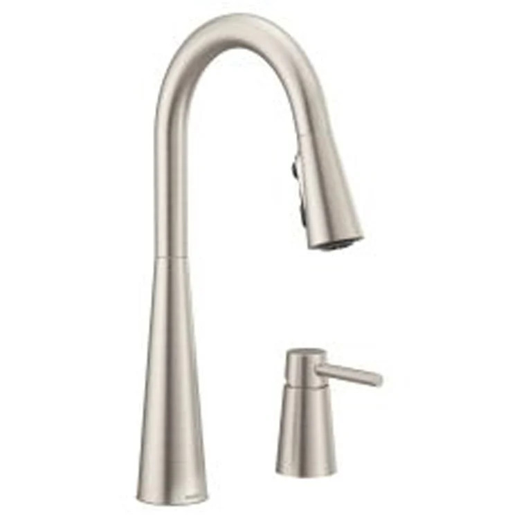 Kitchen Faucet Sleek 1 Lever ADA Spot Resist Stainless Pull Down 1.5 Gallons per Minute - Frankwebs