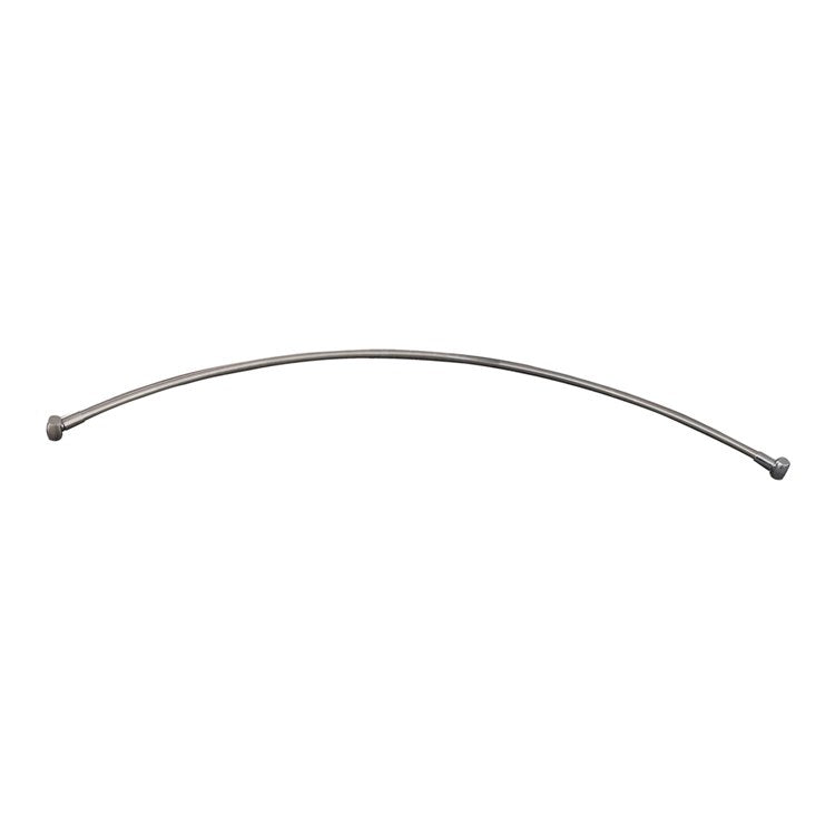 Shower Rod Curved with Flange Polished Brass 36 Inch Brass - Frankwebs