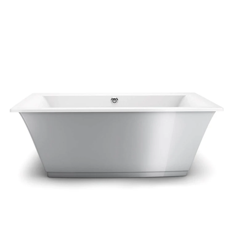 Freestanding Tub Optik 66 x 36 Inch with Aerofeel Sterling Silver Center Rectangular - Frankwebs