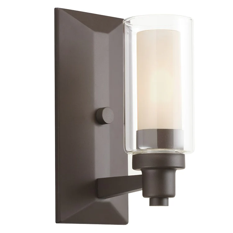 Circolo Single-Light Bathroom Wall Sconce - Frankwebs