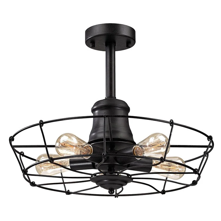 Glendora Five-Light Semi-Flush Mount Ceiling Fixture - Frankwebs