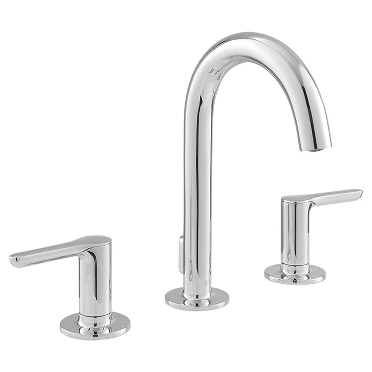 Studio S Two Handle Widespread Bathroom Faucet with Pop-Up Drain and Lever Handles - Frankwebs