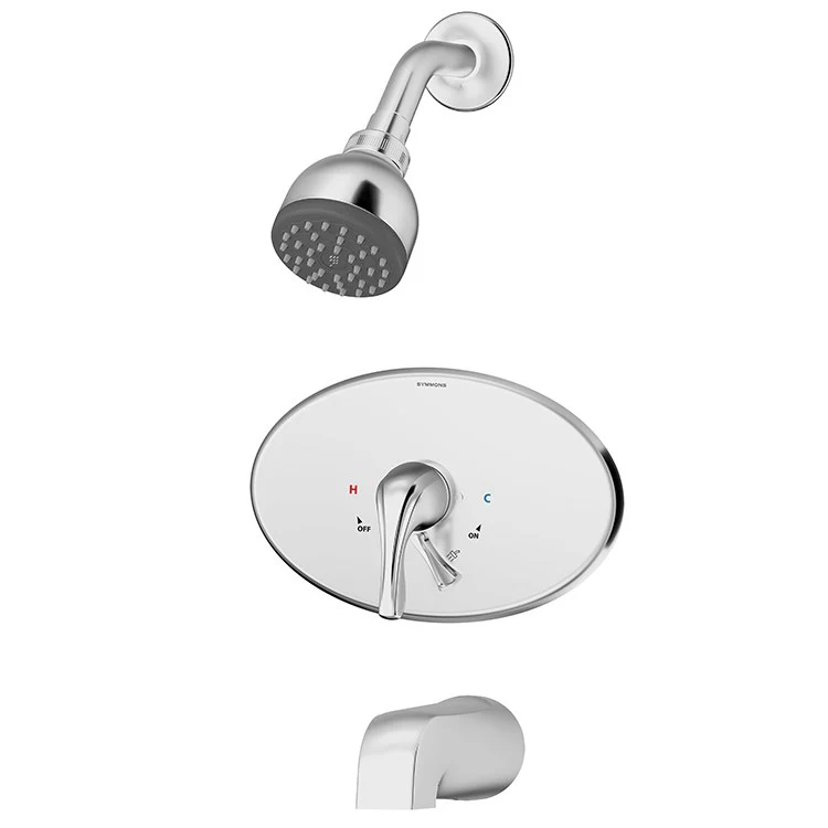 Origins Lever Handle Oval Tub/Shower System with Volume Control - Frankwebs