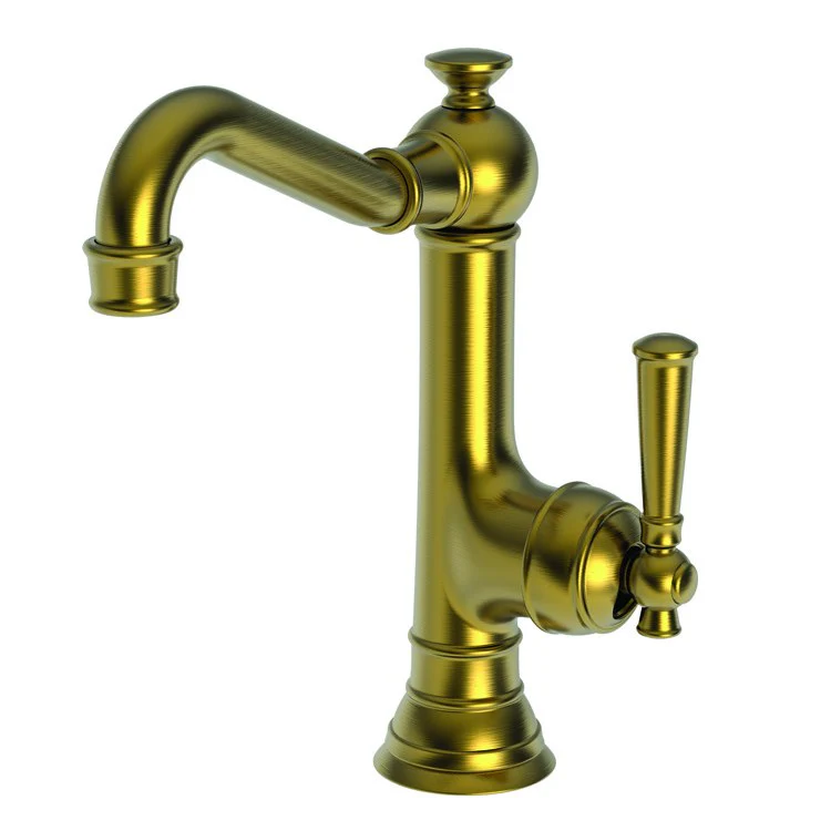 Bar Faucet Jacobean 1 Lever ADA Antique Copper Rotating Brass Spout Height 7-3/4 Inch 1.8 Gallons per Minute - Frankwebs