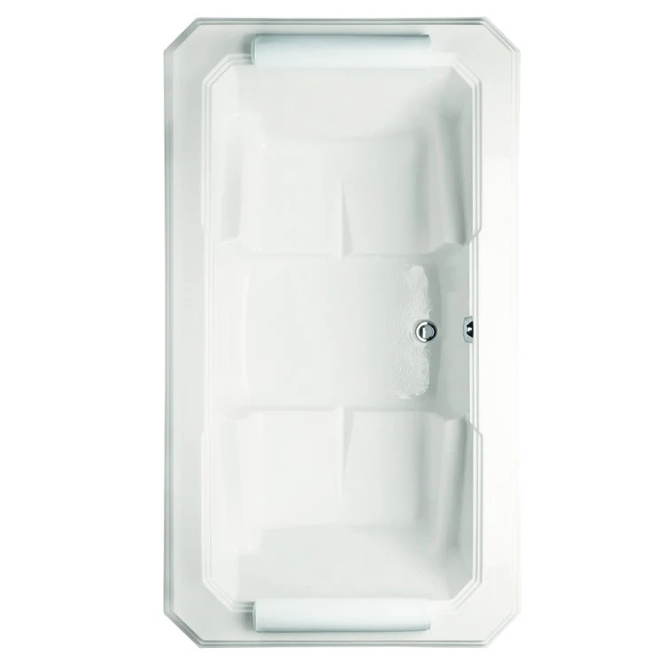 Air Tub Designer Collection Mystique Drop-In White Rectangle 10 Jet Acrylic 77-1/2 x 43-3/4 x 22-1/4 Inch - Frankwebs