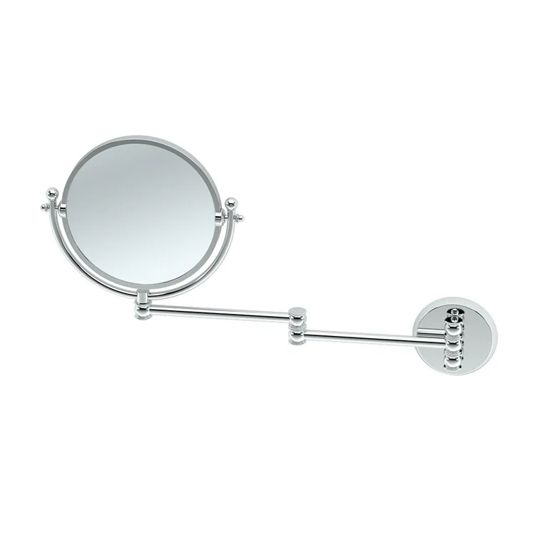 Mirror 19.5 x 10.125 Inch Chrome Wall Round Beveled - Frankwebs