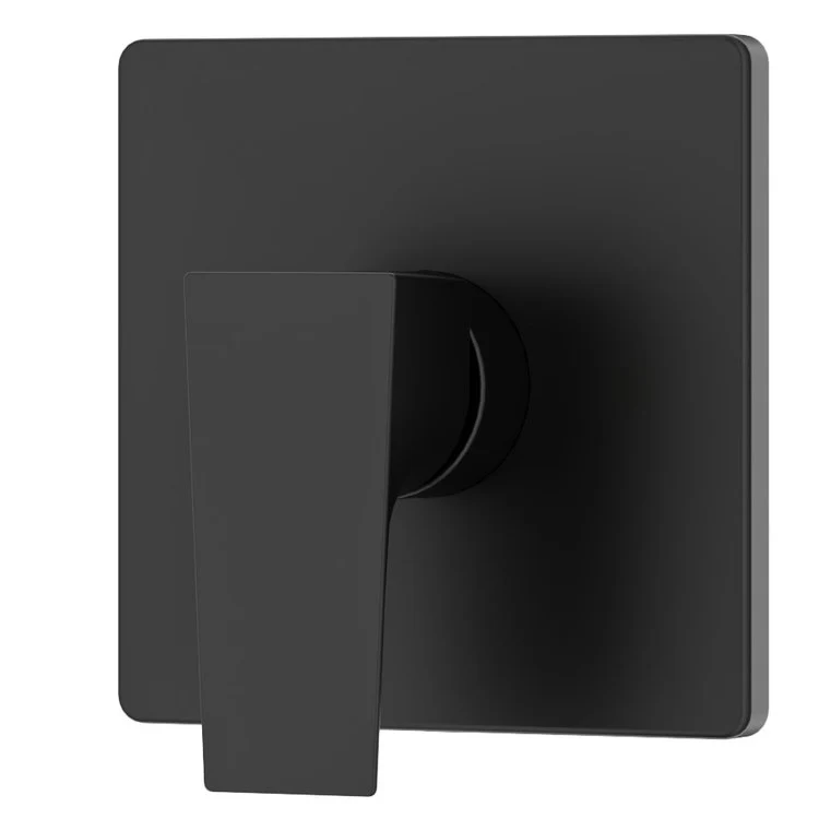 Diverter Trim Verity Valve Matte Black 1 Lever ADA with Screwless Escutcheon Metal 5 Inch - Frankwebs
