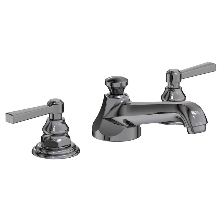 Astor Two Handle Widespread Bathroom Faucet with Lever Handles with Drain - Aged Brass - Frankwebs