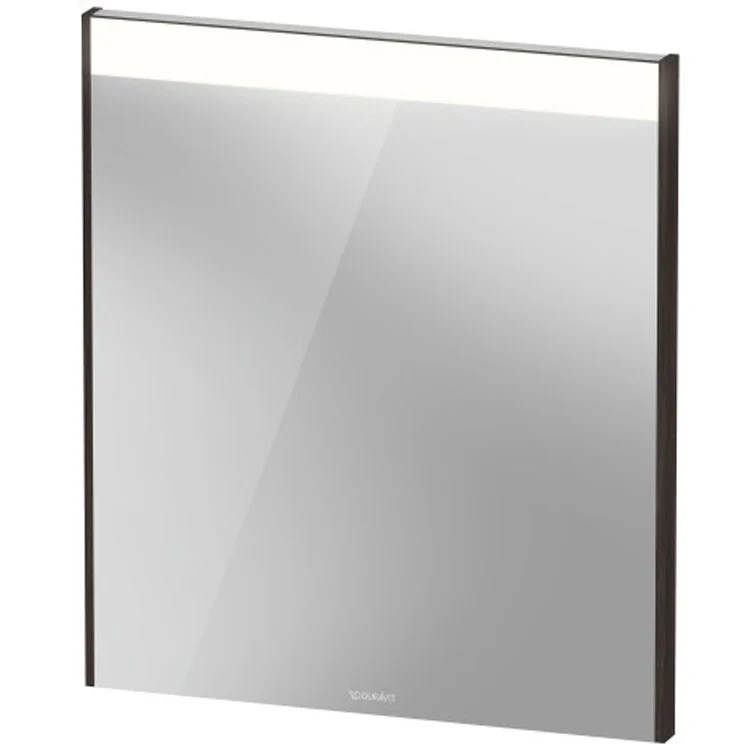 Mirror Brioso 24-3/8 x 27-1/2 Inch White High Gloss with Lighting Rectangle 1-3/8 Inch - Frankwebs