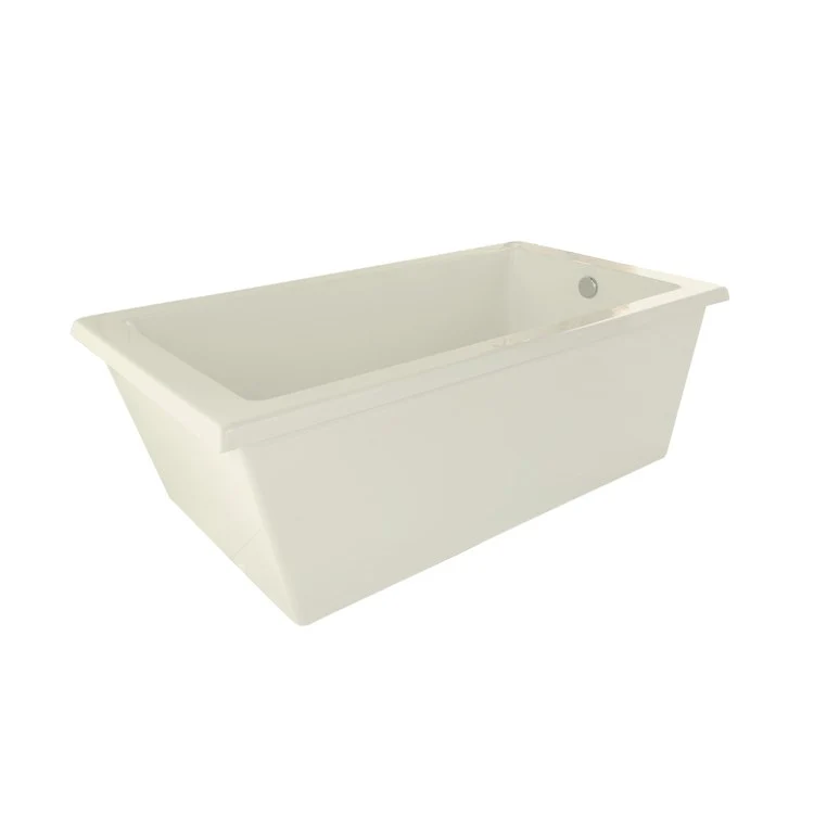 Air Tub Designer Collection Lucy Freestanding White Rectangle Acrylic 66 x 36 x 23-1/2 Inch - Frankwebs