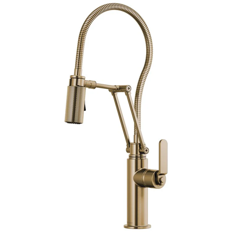 Kitchen Faucet Litze 1 Flat Lever ADA Brilliance Luxe Gold 1.8 Gallons per Minute - Frankwebs