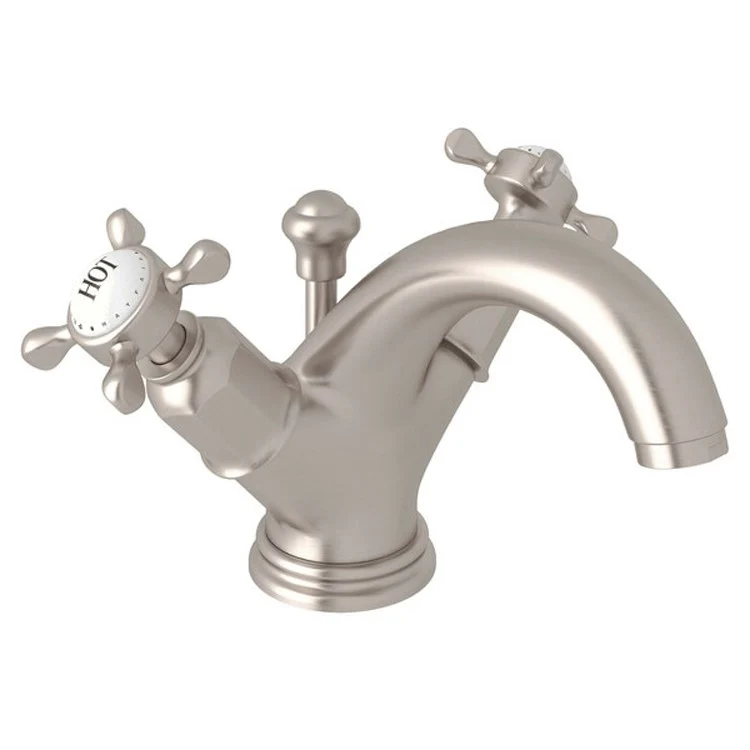 Lavatory Faucet Edwardian 2 Cross Polished Nickel 1.2 Gallons per Minute Fixed Spout - Frankwebs