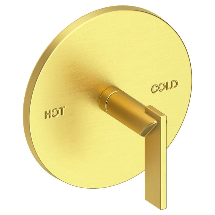 Pressure Balance Valve Trim Keaton Round 1 Lever Satin Gold PVD ADA Depth 3-5/9 Inch - Frankwebs