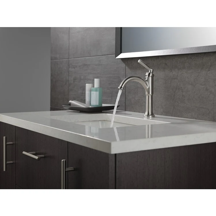 Lavatory Faucet Saylor 1 Lever ADA WaterSense Brilliance Stainless 1.2 Gallons per Minute 4-9/16 Inch - Frankwebs