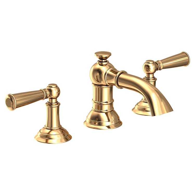 Lavatory Faucet Aylesbury Widespread 8 to 20 Inch Spread 2 Lever ADA White 1.2 Gallons per Minute Brass Spout Height 1-13/16 Inch - Frankwebs